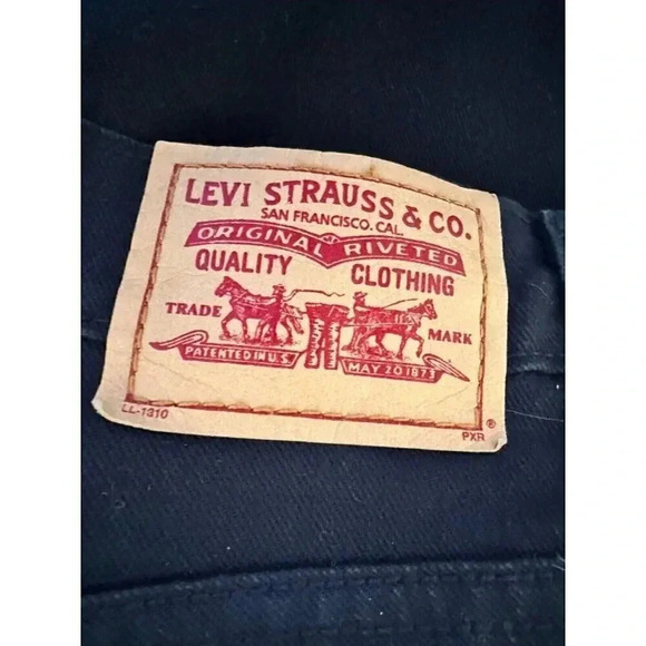 Levi 550 Relaxed Fit Boot Cut Women's Size 6S Black Jeans - Picture 10 of 10